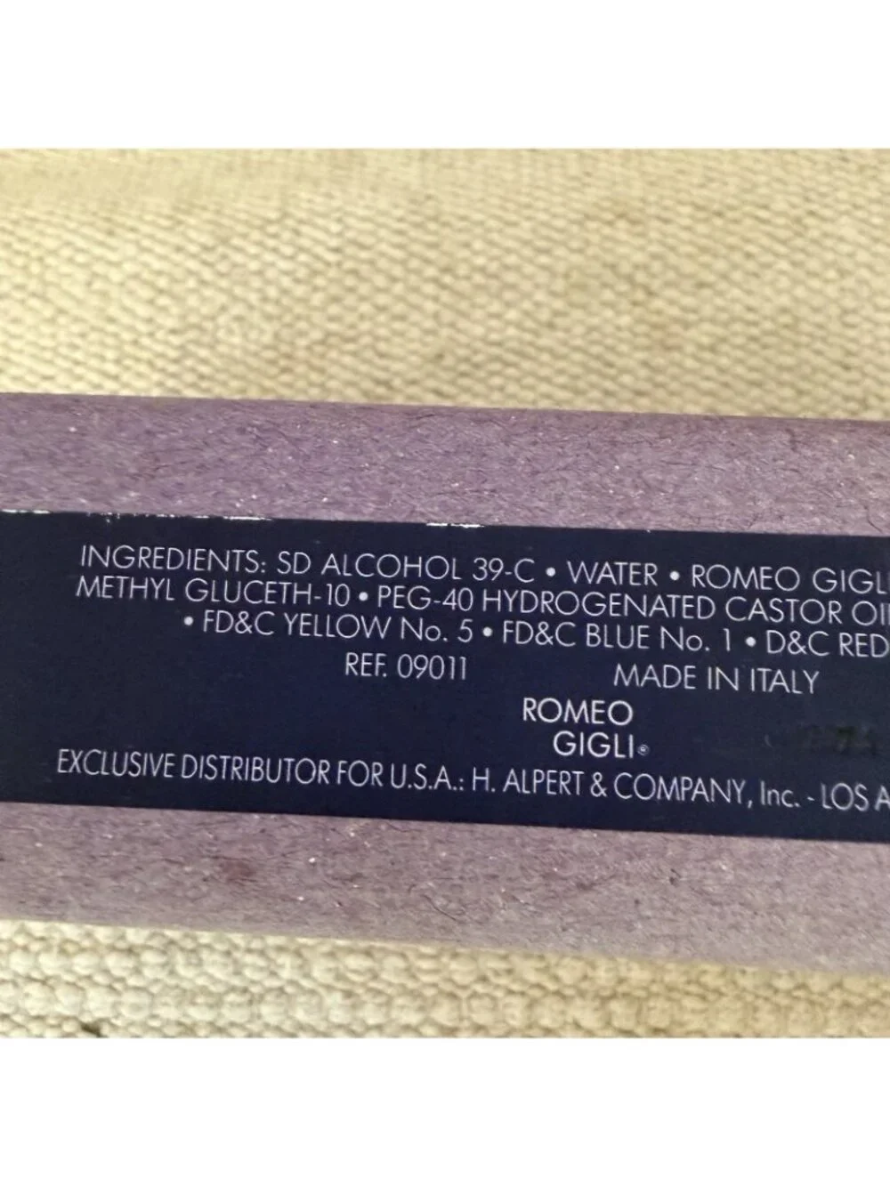 Romeo Gigli Per Uomo After Shave 1.7 Oz 50ml New In Box Made In Italy Rare